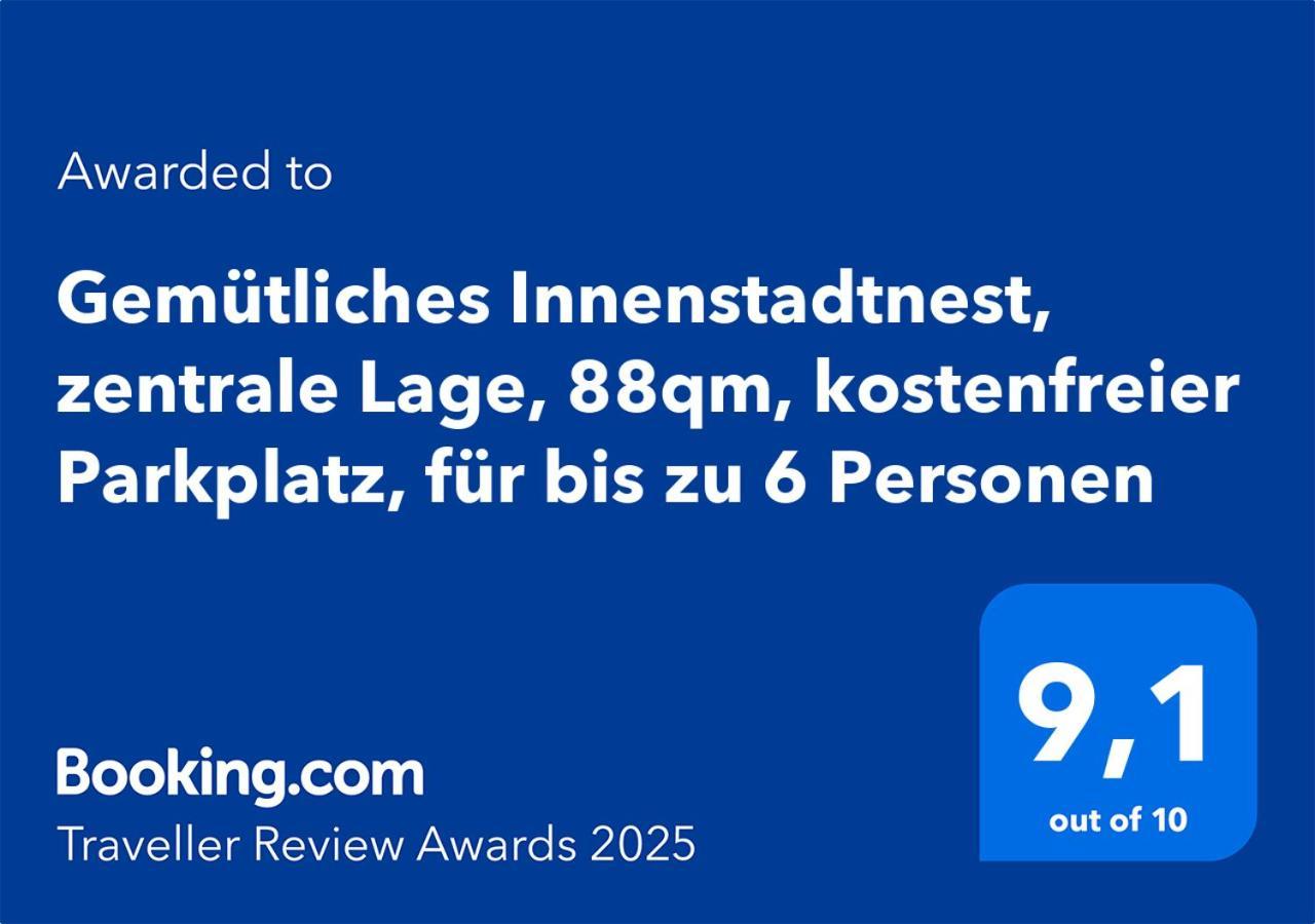 Gemuetliches Innenstadtnest, Zentrale Lage, 88Qm, Kostenfreier Parkplatz, Fuer Bis Zu 6 Personen 콧부스 외부 사진